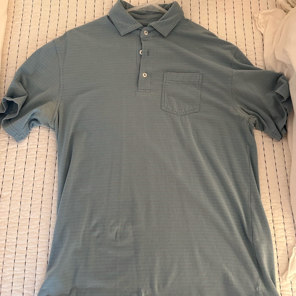 Men’s Onward Reserve Blue and Purple Striped Polo